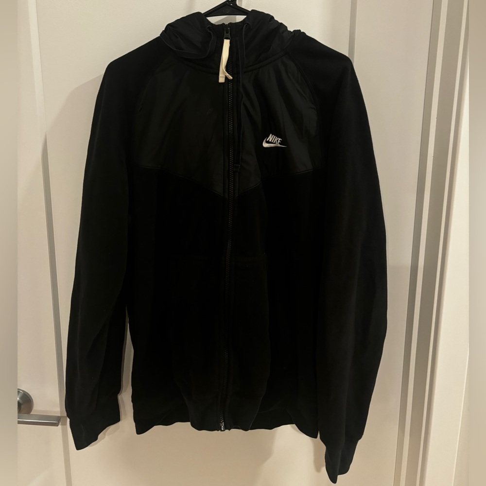 Nike fleece zip up jacket.